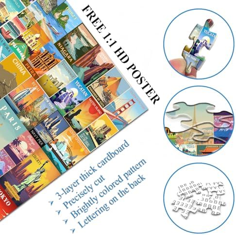 Vue 3 de Puzzles De Voyage Vintage