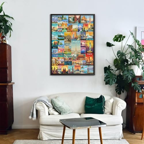 Vue 4 de Puzzles De Voyage Vintage