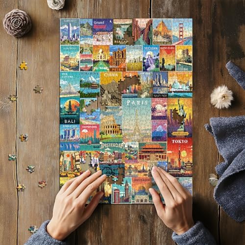 Vue 5 de Puzzles De Voyage Vintage