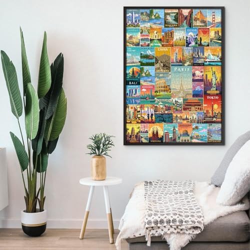 Vue 6 de Puzzles De Voyage Vintage