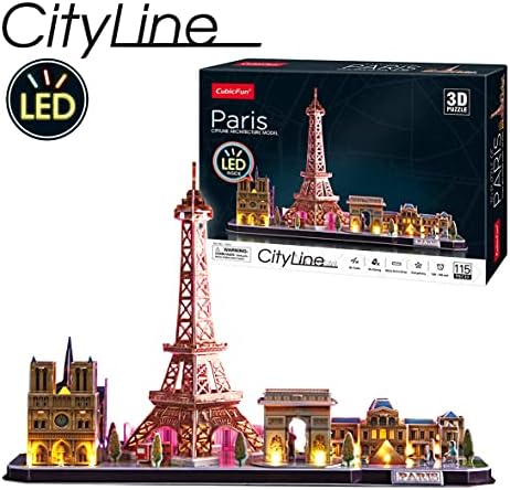 Vue 2 de Puzzle Paris Led