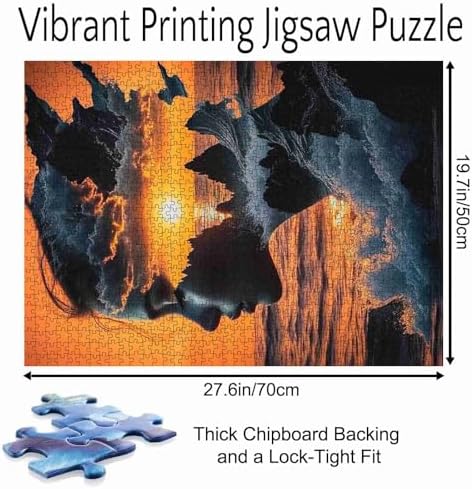 Vue 2 de Puzzle Abstrait Paysage Marin