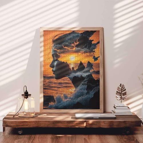 Vue 3 de Puzzle Abstrait Paysage Marin