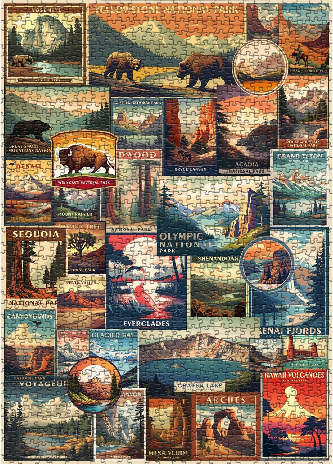 Puzzle Vintage Des Parcs