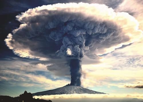 Vue 2 de Ravensburger Puzzle Volcan Etna