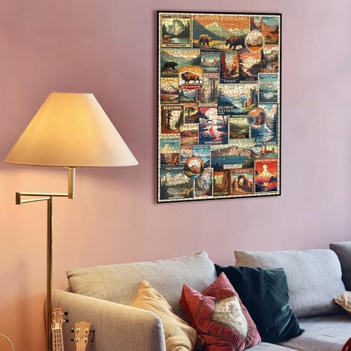 Vue 6 de Puzzle Vintage Des Parcs