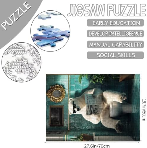 Vue 2 de Puzzle Ours Polaire De