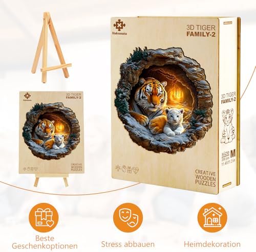 Vue 2 de Puzzle En Bois Adulte