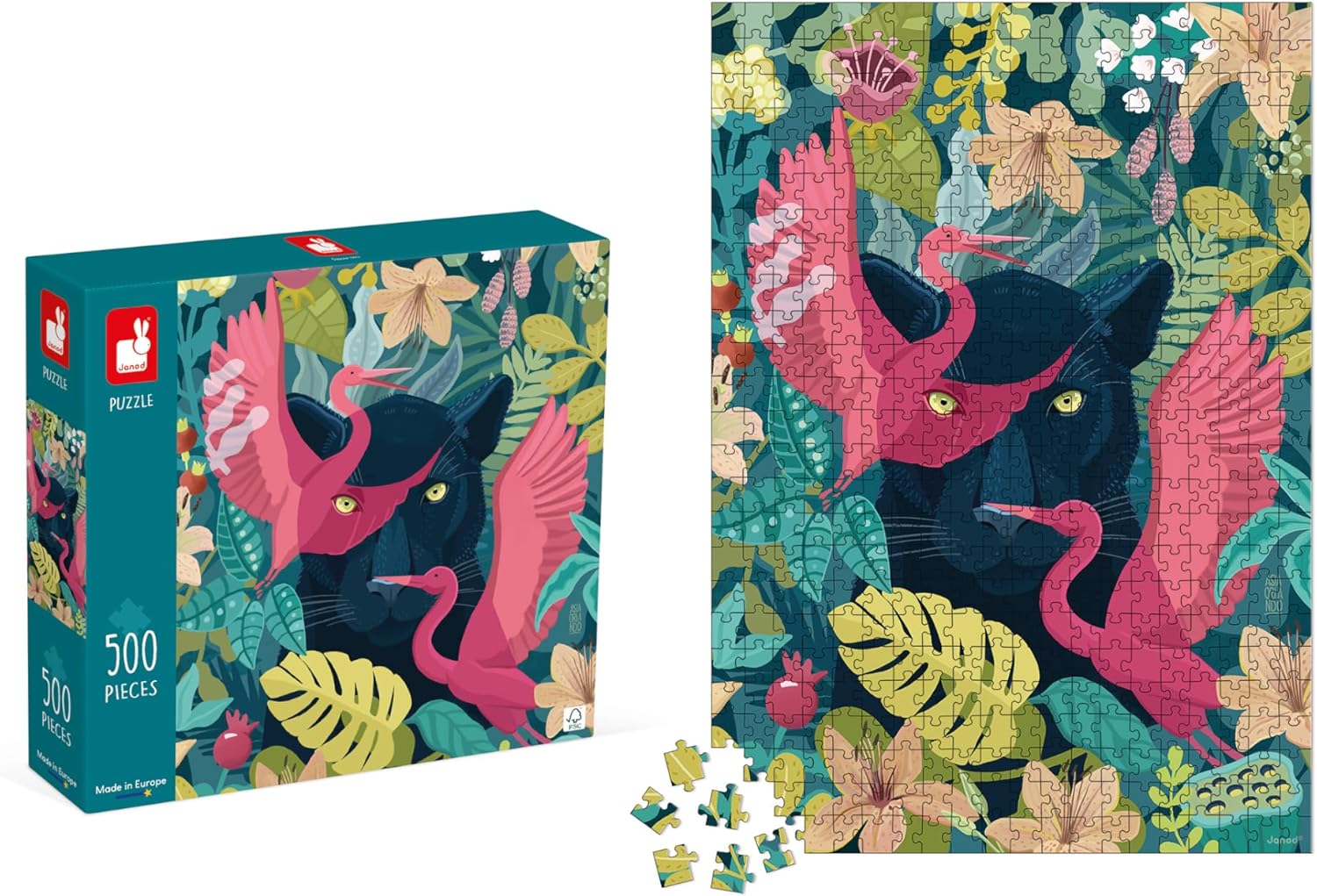 Janod Puzzle Pieces Panthere