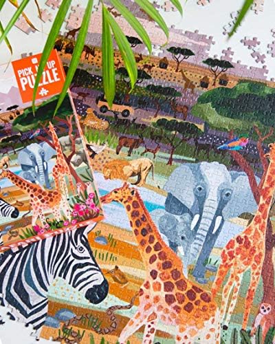 Vue 5 de Puzzle Pieces Animaux Safari