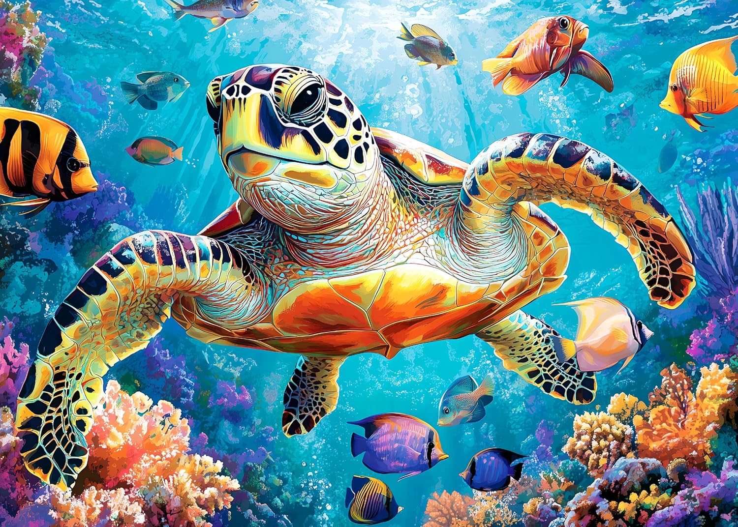 Puzzle Adulte Pieces Tortue