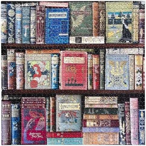 Vue 3 de Eeboo Bibliotheque Vintage Puzzle