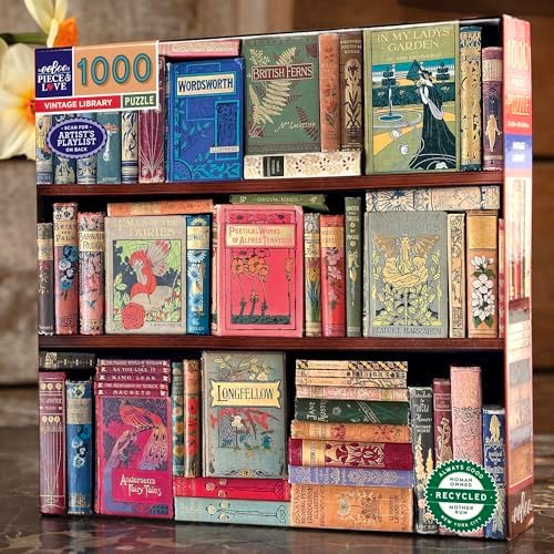 Vue 4 de Eeboo Bibliotheque Vintage Puzzle