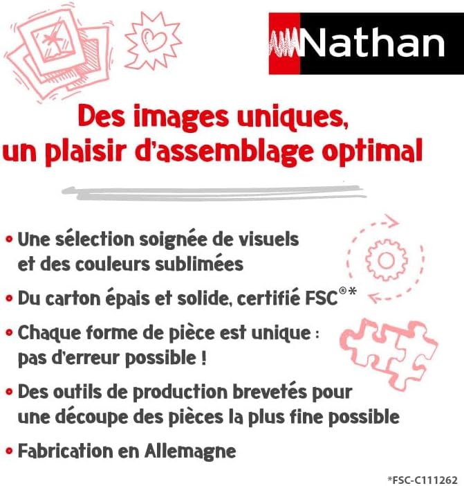 Vue 7 de Nathan Puzzle Adulte Puzzle