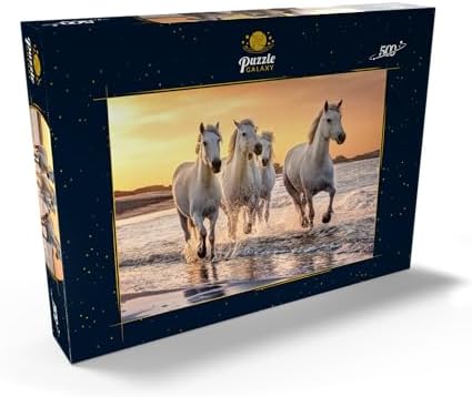 Vue 2 de Mypuzzle Chevaux Blancs De
