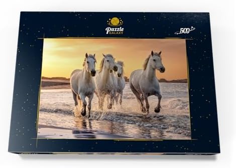 Vue 4 de Mypuzzle Chevaux Blancs De