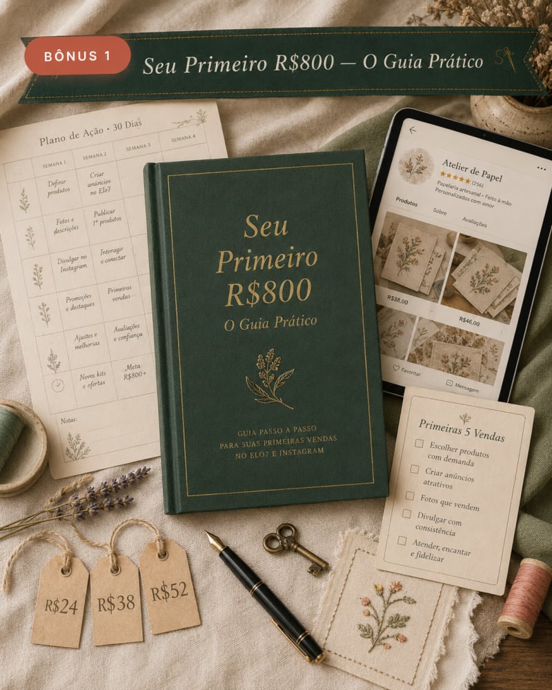 Bônus 1 · Seu Primeiro R$800 — O Guia Prático