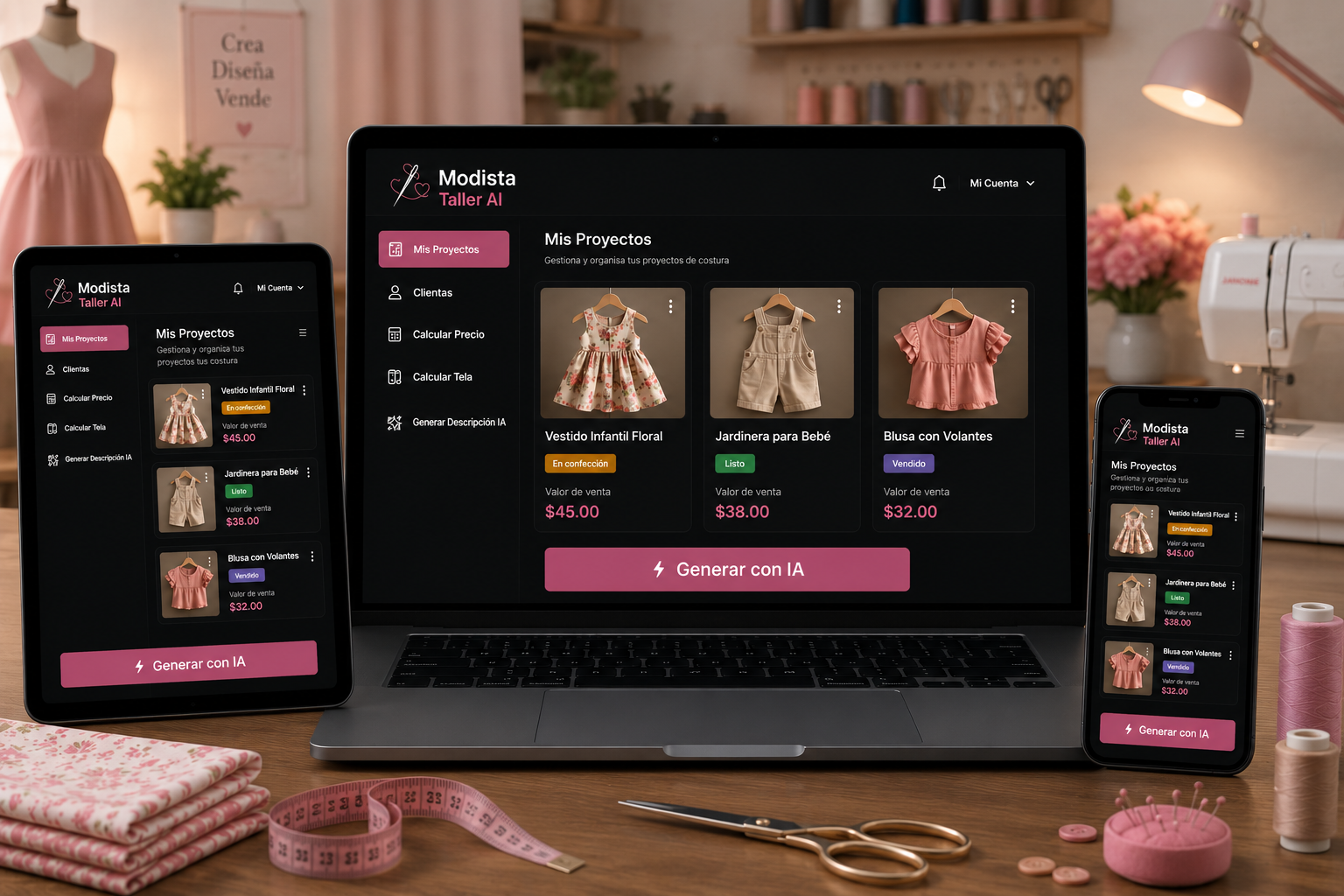 Modista Taller AI — plataforma