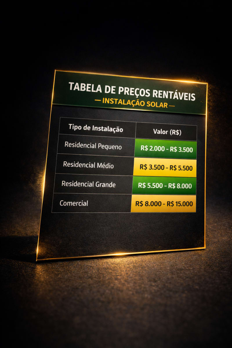 Bônus 2 — Tabela de Preços Rentáveis