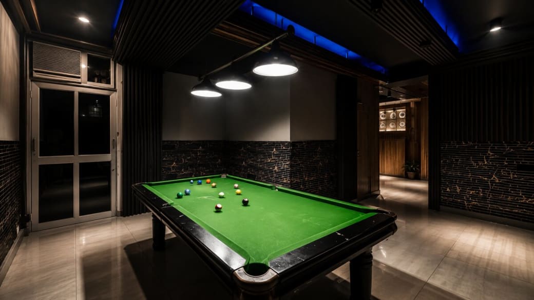 Full-size 8-ball pool table