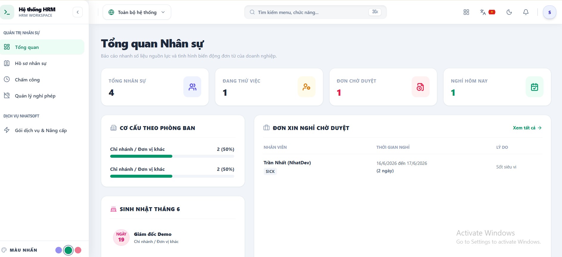 Phần mềm HRM: Quản lý hồ sơ, chấm công, tính lương tập trung cho doanh nghiệp