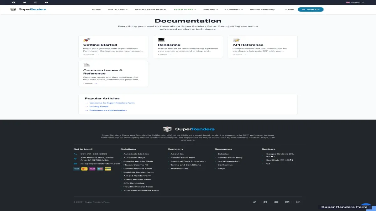 Screenshot della landing page di /docs con navigazione a sinistra e pagina di benvenuto a destra