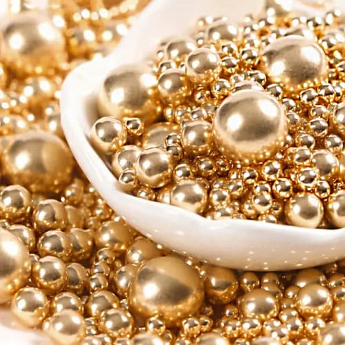 Golden pearls