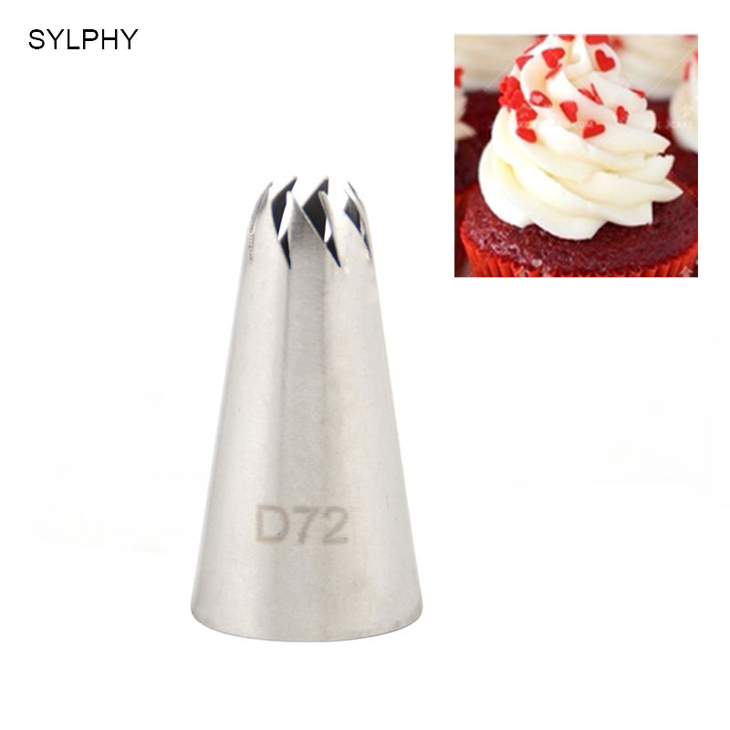 SYLPHY-D72-Rotating-Cake-Decorating-Tips-Pastry-Tool-Stainless-Steel-Piping-Nozzles-Cream-Head
