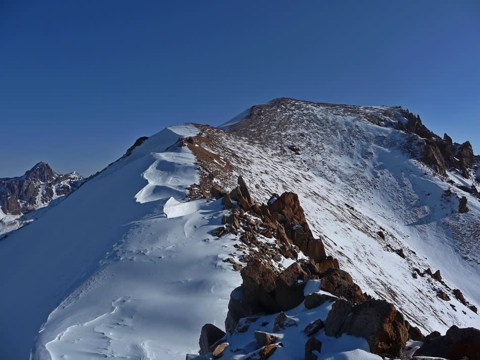 Youth Peak (4147 m) at Almaty Mountains — closer than they seem, Kazakhstan