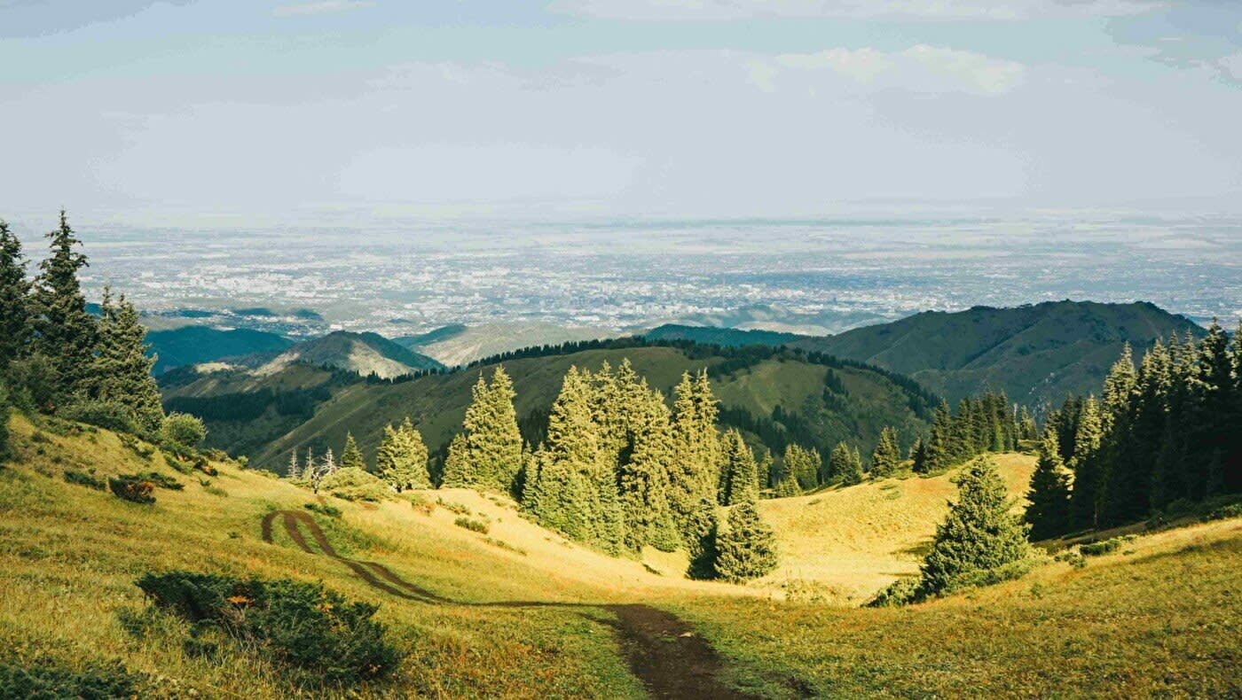Furmanov Peak (3053 m) at Almaty Mountains — closer than they seem, Kazakhstan