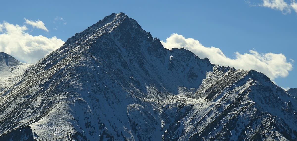 Big Almaty Peak (3680 m) at Almaty Mountains — closer than they seem, Kazakhstan