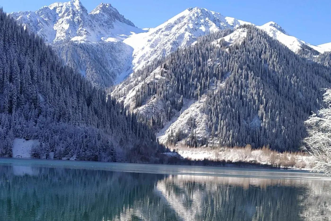 Issyk Lake: Half-Day Alpine Escape Tour route with scenic nature in Kazakhstan
