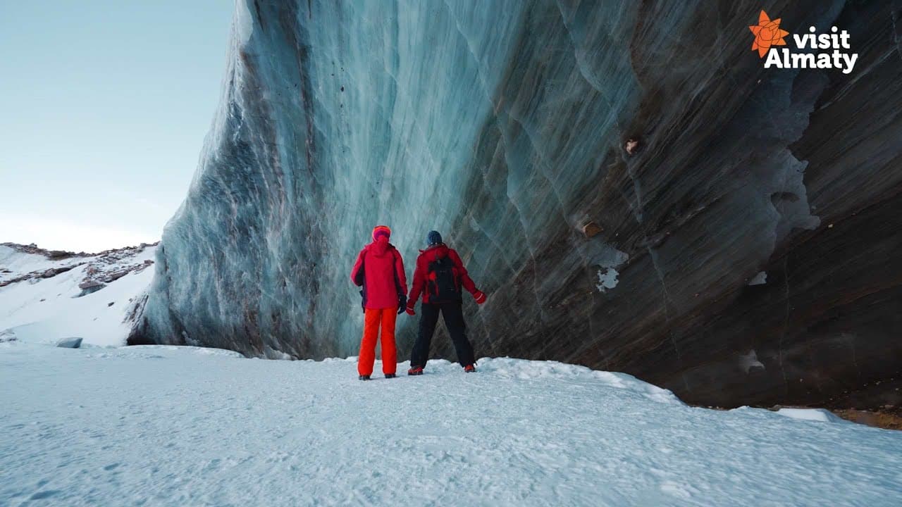 Ледник Богдановича travel scenery in Kazakhstan
