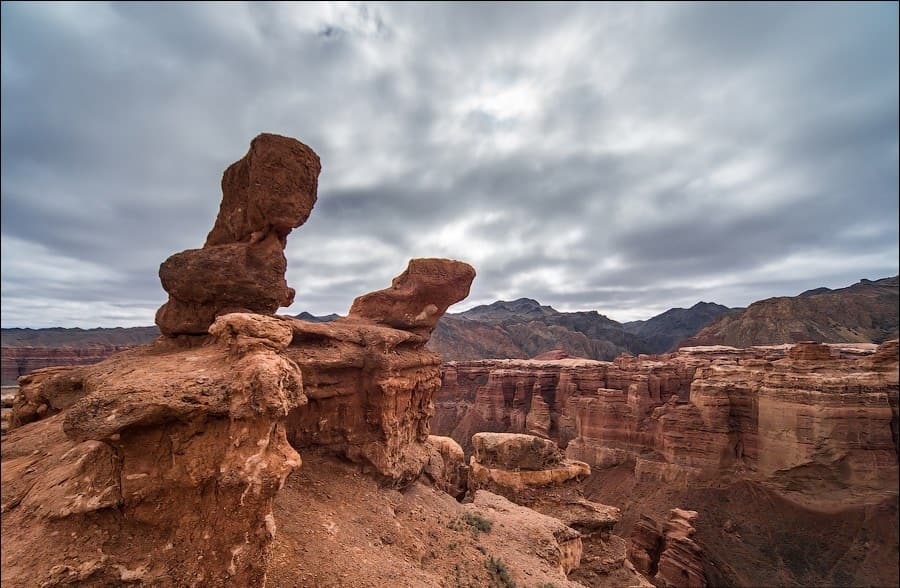 Чарынский каньон landscape in Kazakhstan