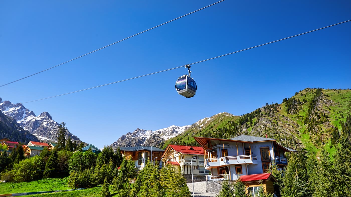 Шымбулак летом at Горнолыжный курорт Шымбулак (Чимбулак), Kazakhstan