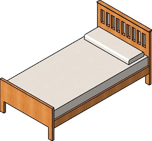 Bed (2) revit family free download