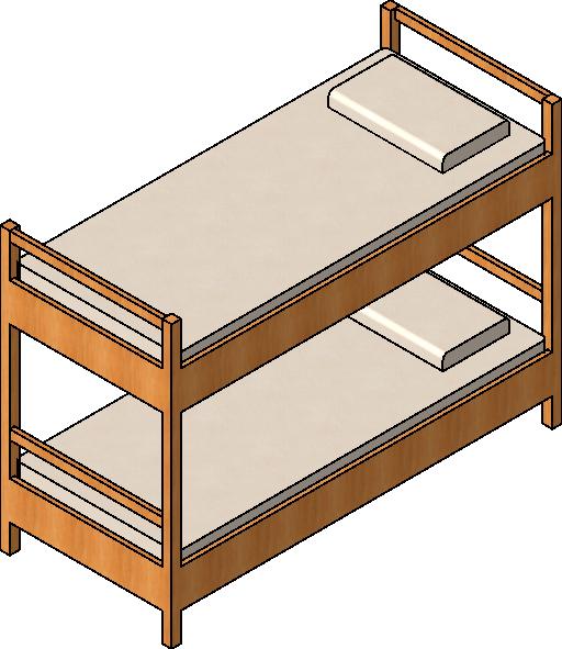 Bed - Bunk revit family free download