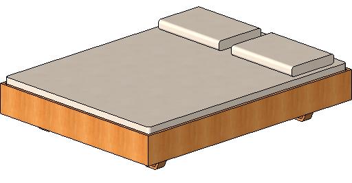 Double-Bed Box revit family free download