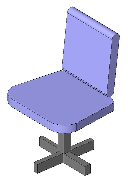 Chair for Desk 1 revit family free download