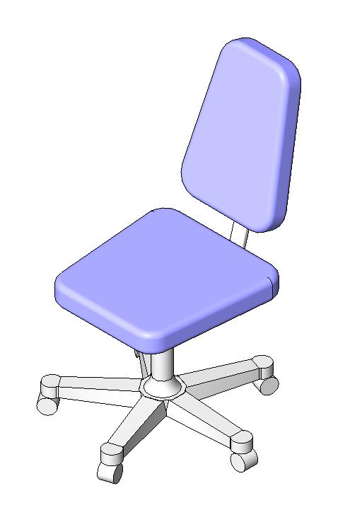 Chair for Desk 3 revit family free download