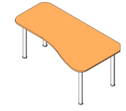 Desk Corner 2 revit family free download