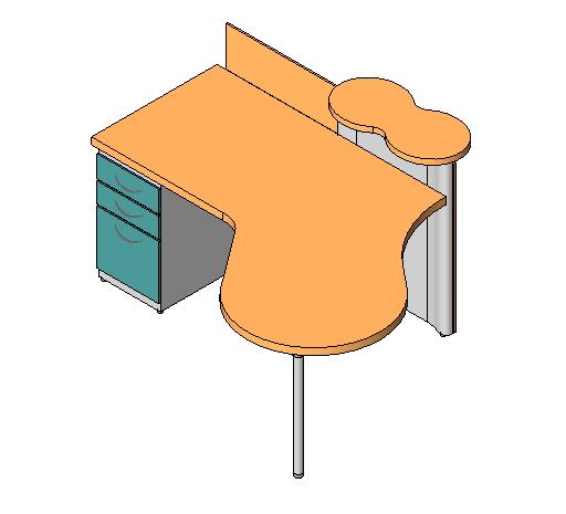 Desk Unit revit family free download