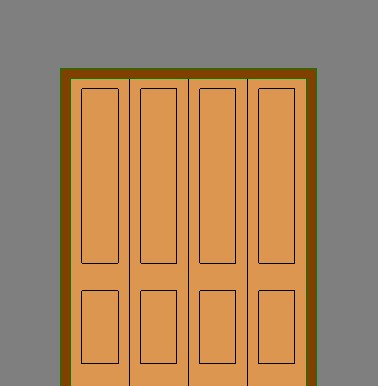 Bifold - 4 Panel Door revit family free download