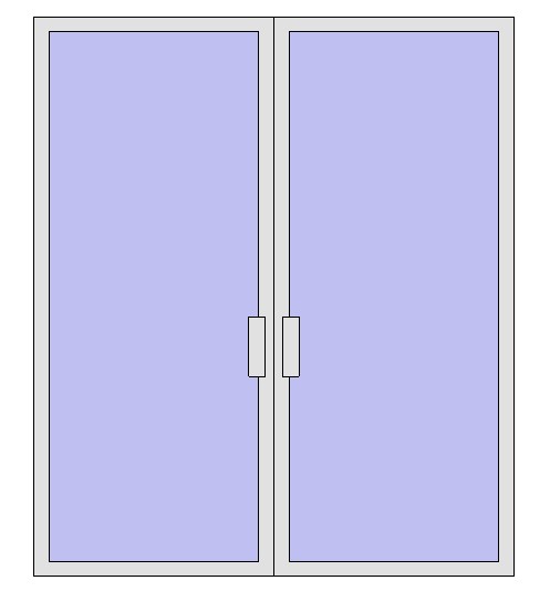 Curtain Wall-Store Front-Double Door revit family free download