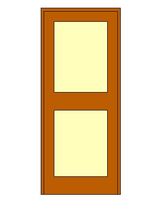 Double Panel Door revit family free download