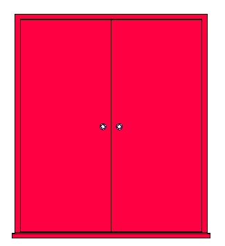 Ext Double Flush Fire Escape Door revit family free download