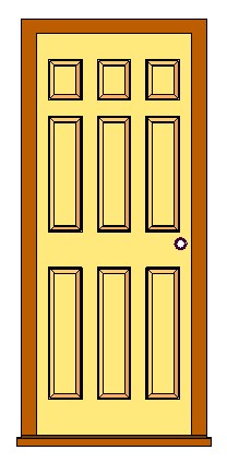 Ext Single 9 Panel Door revit family free download