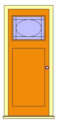 Ext Single Door 23 revit family free download
