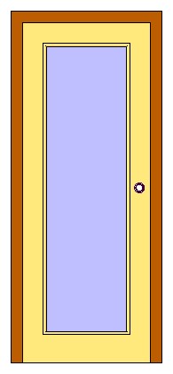 Ext Single Full Glass Door revit family free download