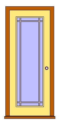 Ext Single Full Glass Door 2 revit family free download